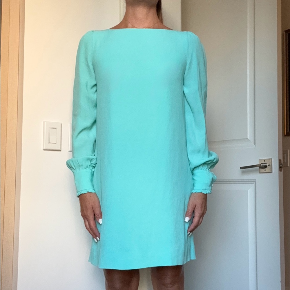 Kate Spade Turquoise Long Sleeve Dress
